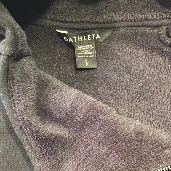 Black athleta small fleece zip - Picture 2 of 3